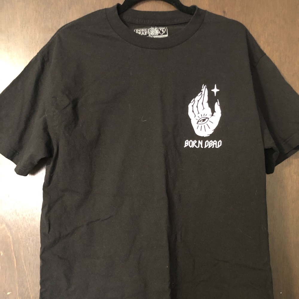 Oversized borndead tattoo black t-shirt